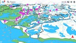 Карта Озеро Байкал и Иркутское вдхр (6-мес)
