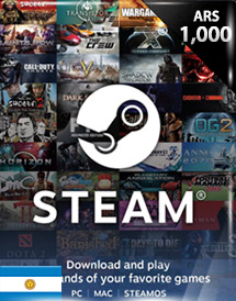 Buy Steam wallet gift code 1000 ARS (for Argentina) and download