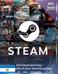 Steam wallet gift code 200 ARS (for ARGENTINA)