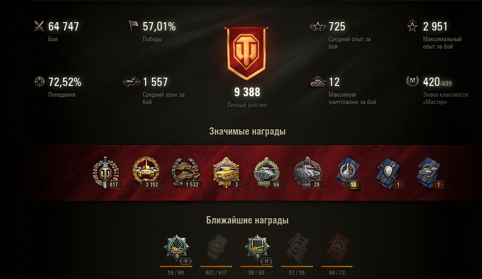 Wot побед