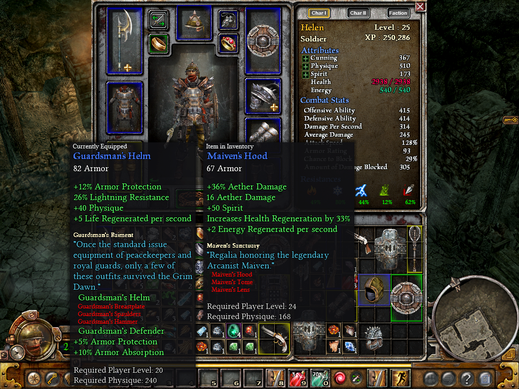 Grim dawn items