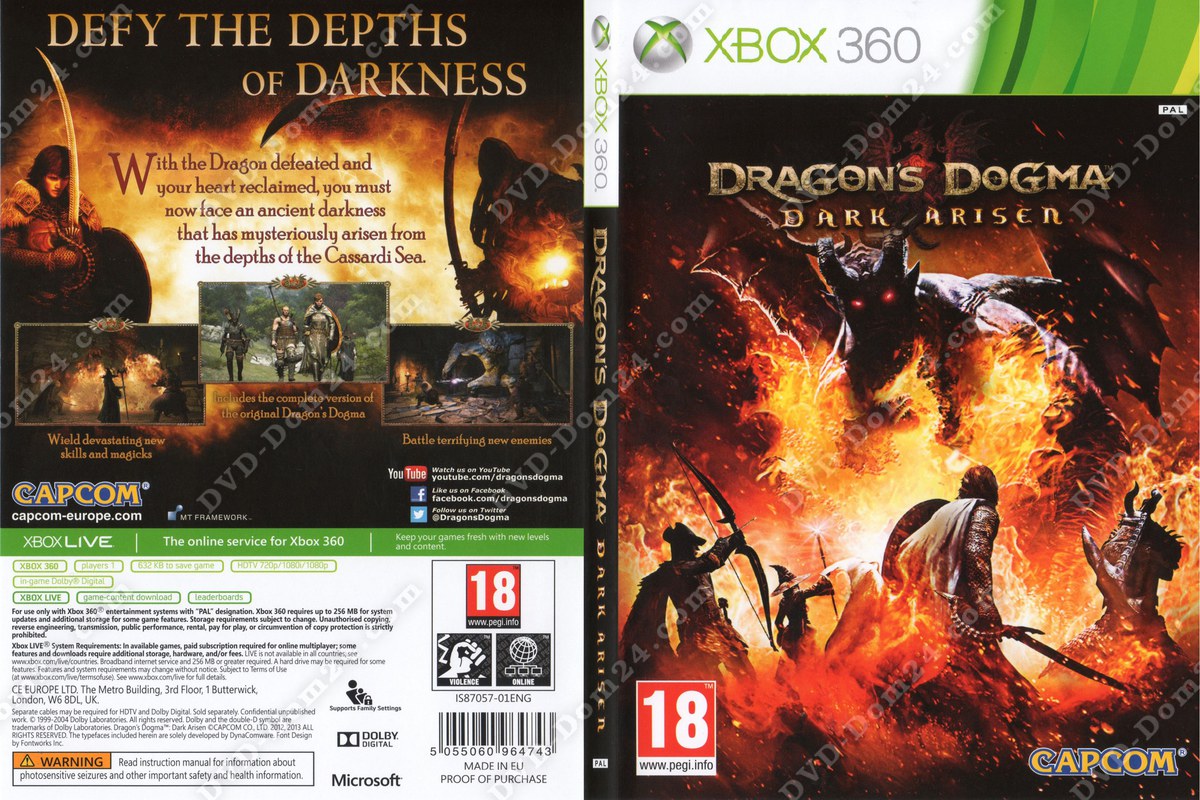 Dragon Dogma Dark Arisen (Xbox 360) общий
