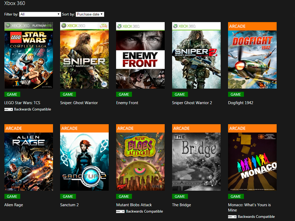Xbox games download