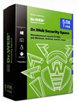 🟩🟩🟩🟩🟩 Dr.Web Security Space 5 ПК 1 год