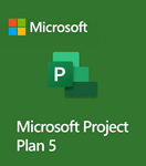 Microsoft Project Plan 5 - для 5 пользователей на 1 год