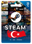 Карта Steam Wallet 20 TL Турция автоматическая выдача