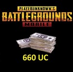 PUBG Mobile 660 UC Unknown Cash (Recharge currency) KEY
