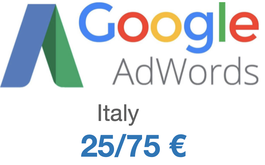 Google Adwords coupon 75€/25€ Italy