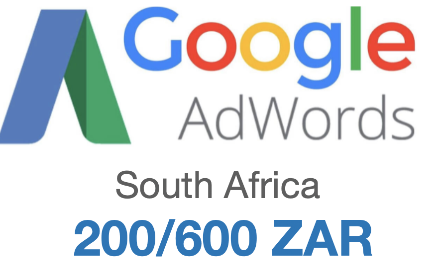 Coupon Google Ads (Adwords) 600R/200R  South Africa