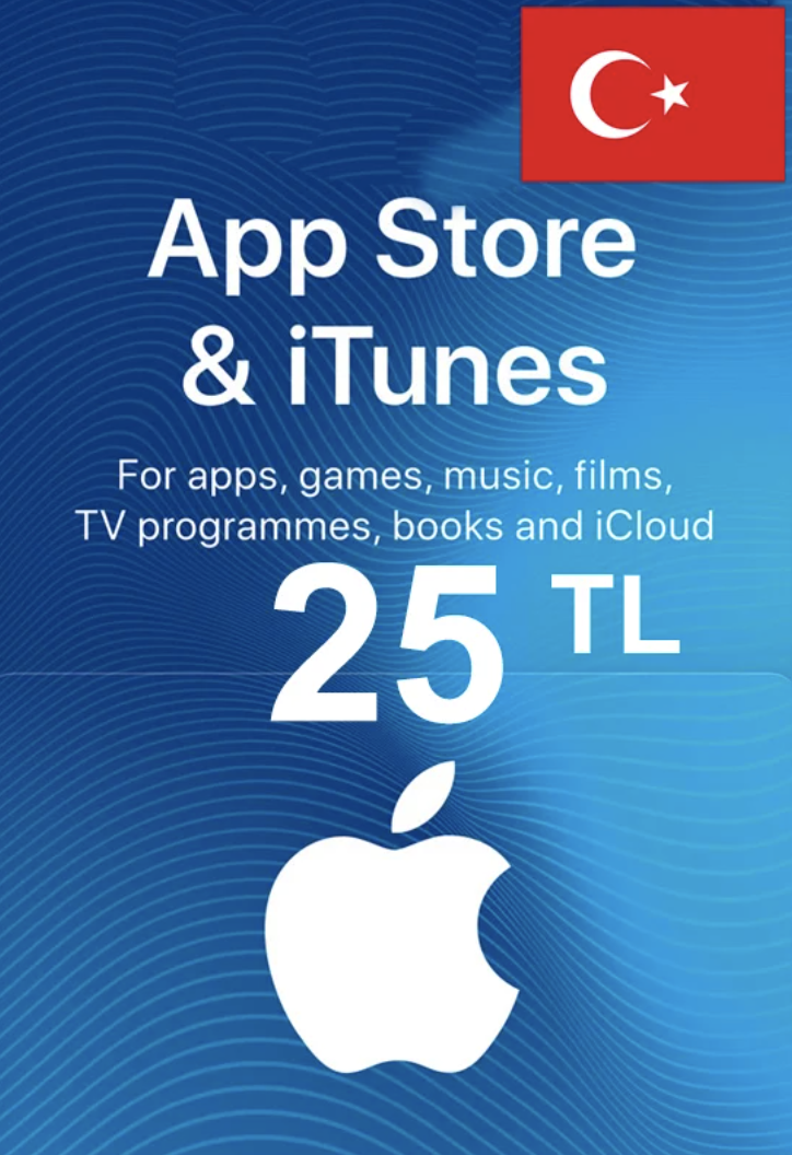 🍏iTunes & App Store Gift Card 25 TL 🇹🇷Turkey Instant