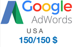 Promo $150/150$ in Google Ads coupon Adwords