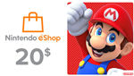 🔥Nintendo eShop Gift Card 20$ - USA🇺🇸 (Моментально)