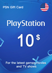 🔥Playstation Network PSN🔥 Gift Card 10$ - США Быстро