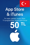 🍏iTunes & App Store Gift Card 50 TL Турция Моментально