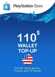 🔥Playstation Network PSN🔥 Gift Card 110$ - США Быстро