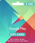 ✅Google Play ✅Gift Card 5 $ USD (USA🇺🇸)Моментально - irongamers.ru