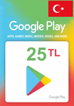 🔥Google Play 🔥Gift Card 25 TL Turkey🇹🇷 Instant - irongamers.ru