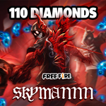 *Free Fire (Garena) 100 + 10 Diamond Pins *GLOBAL KEY