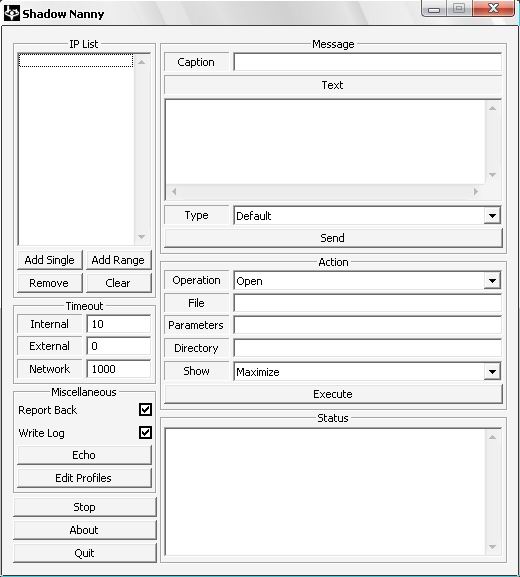 Программа удаленного контроля Shadow Nanny v2.0 (С полными исходниками)