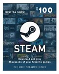 Steam Gift Card 100 USD CD-KEY USA ONLY + ПОДАРОК