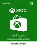 XBOX LIVE GIFT CARD 3 USD (USA) + ПОДАРОК