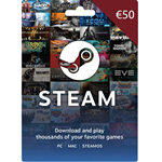 Steam Gift Card 50 EUR CD-KEY EU ONLY + ПОДАРОК