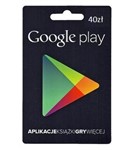 Google Play 40 PLN zt - Gift Card POLAND