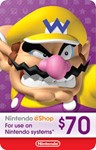 NINTENDO eShop $70 GIFT CARD USA + ПОДАРОК