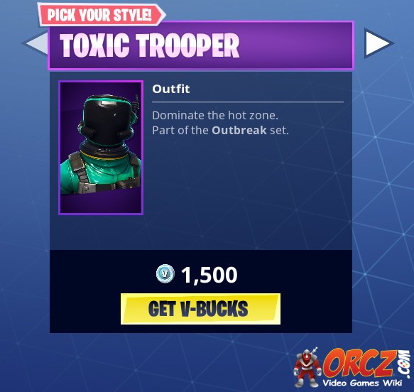 fortnite battle royale toxic trooper - toxic trooper fortnite