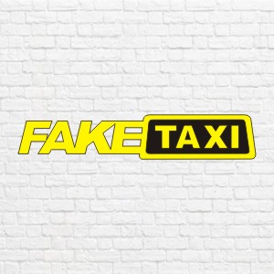 Fake taxi макет в векторе