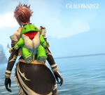 Guild Wars 2 Зеленый плюшевый чехол для рюкзака Quaggan