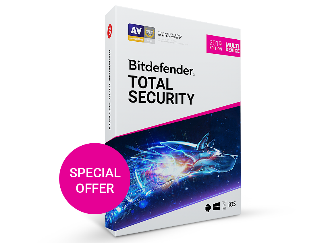 bitdefender total security 2 years