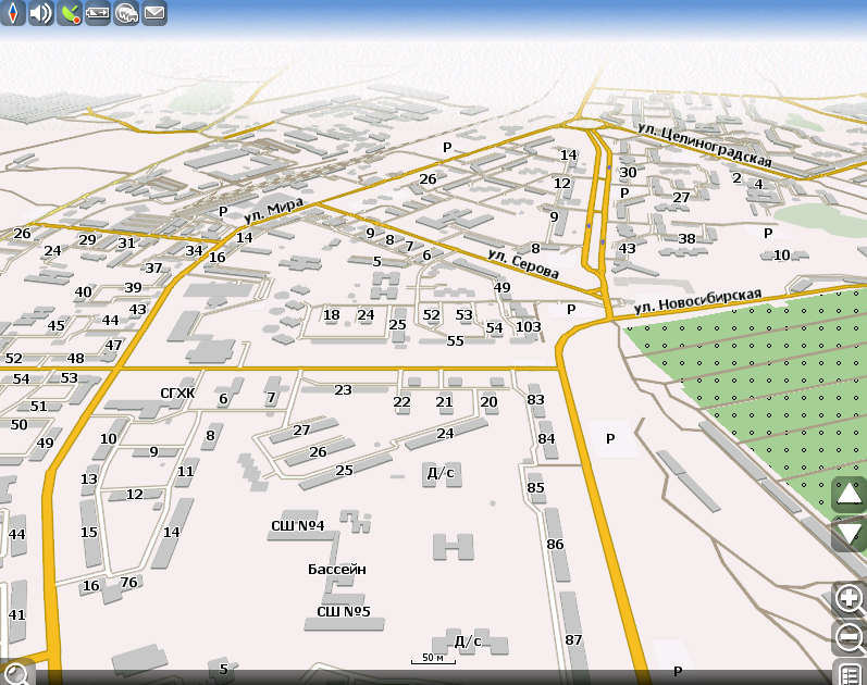 GPS-maps (2014) of the city of Stepnogorsk, Kazakhstan