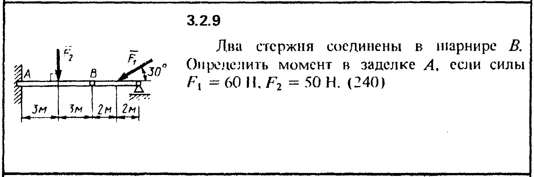 Найдите момент силы величиной 5 н. Момент в заделке. Определить момент в заделке. Определить момент в заделке а если f1=50н. Нахождение усилия в шарнире.