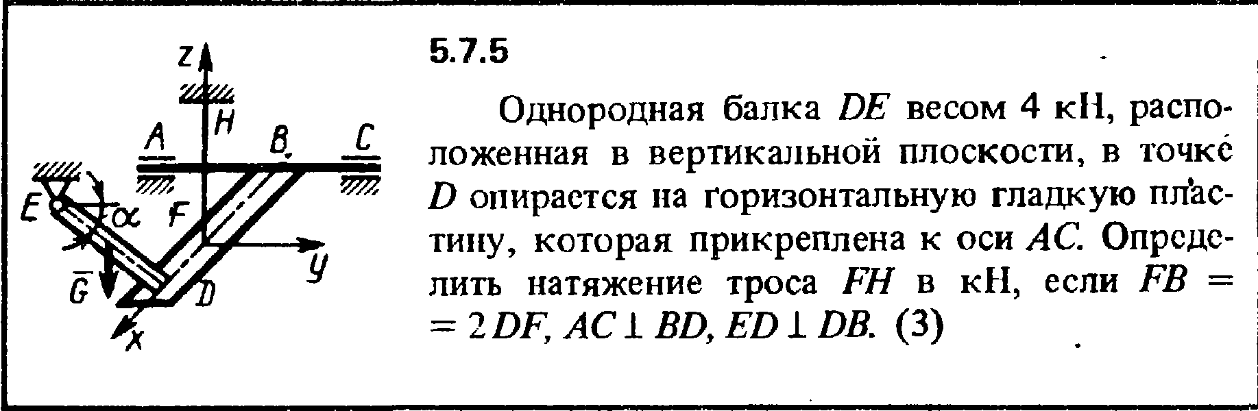 К горизонтальной легкой рейке. Однородная балка. Вертикальная плоскость балки. Однородная балка опирается о гладкую вертикальную стену. Lyjhjlyfz fkrf jgbhftncz j ukflre. Вертикальную стену.