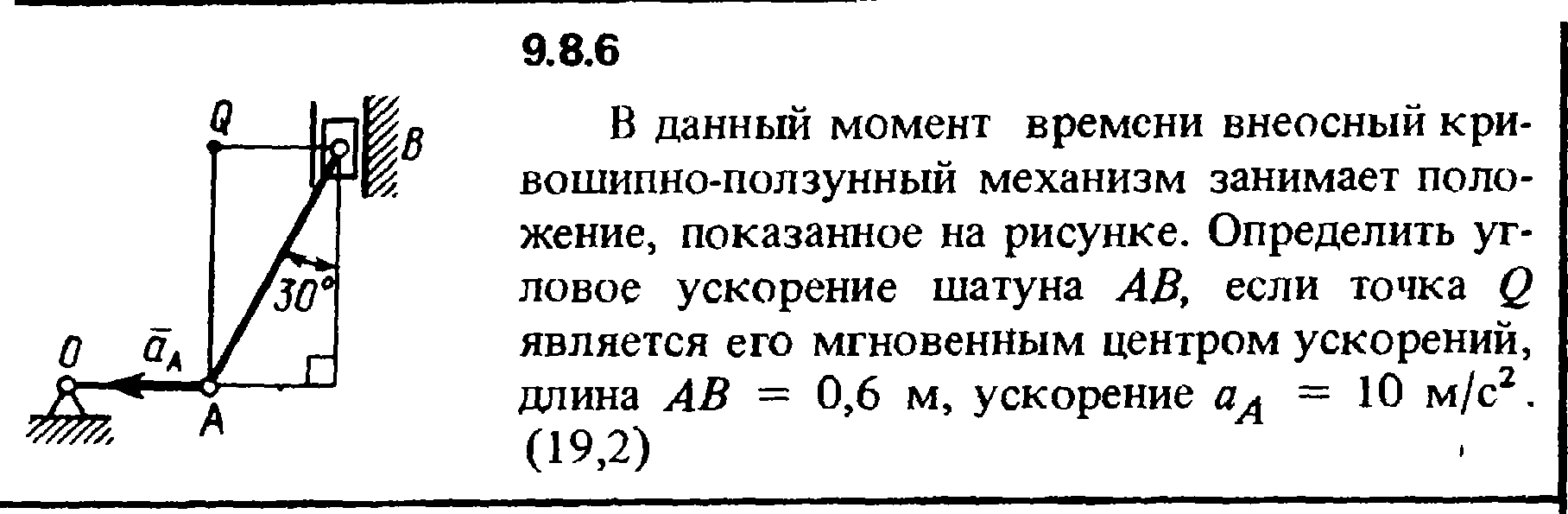 Для представленных на схемах 1 30 механизмов состоящих из шатуна ab длиной 2 м