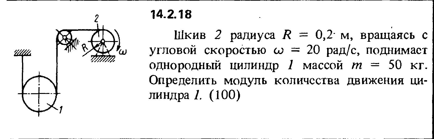 Колесо радиусом 0 1 м вращается. Цилиндр массой m и радиусом r вращается с угловой скоростью. Шкив скорость и радиус. Шкив 1 радиуса r 0.4 м вращаясь с угловой скоростью 2.5 рад/с. Однородный цилиндр 1 массой 16 кг.