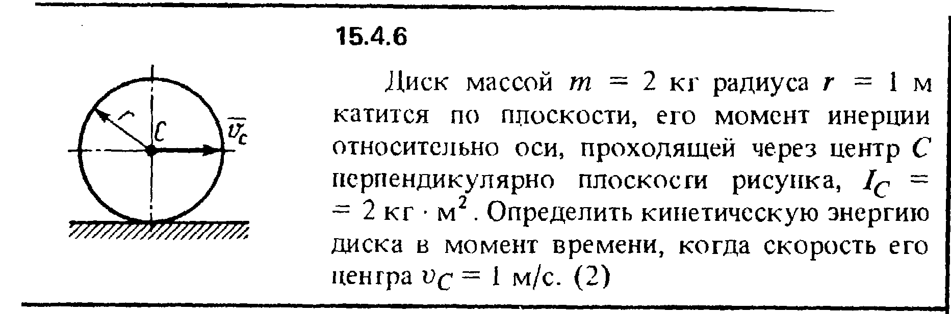 Круг 6 масса. Диск на горизонтальной плоскости. Кинетический момент колеса относительно центра. Диск радиусом 2м катится без проскальзывания. Момент инерции диска с несколькими радиусами.