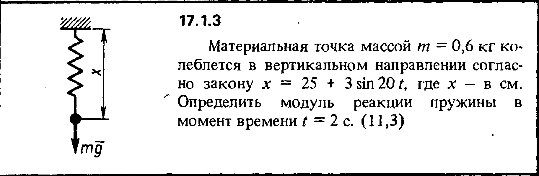 Решение задачи 17.1.3 из сборника Кепе О.Е. 1989 года