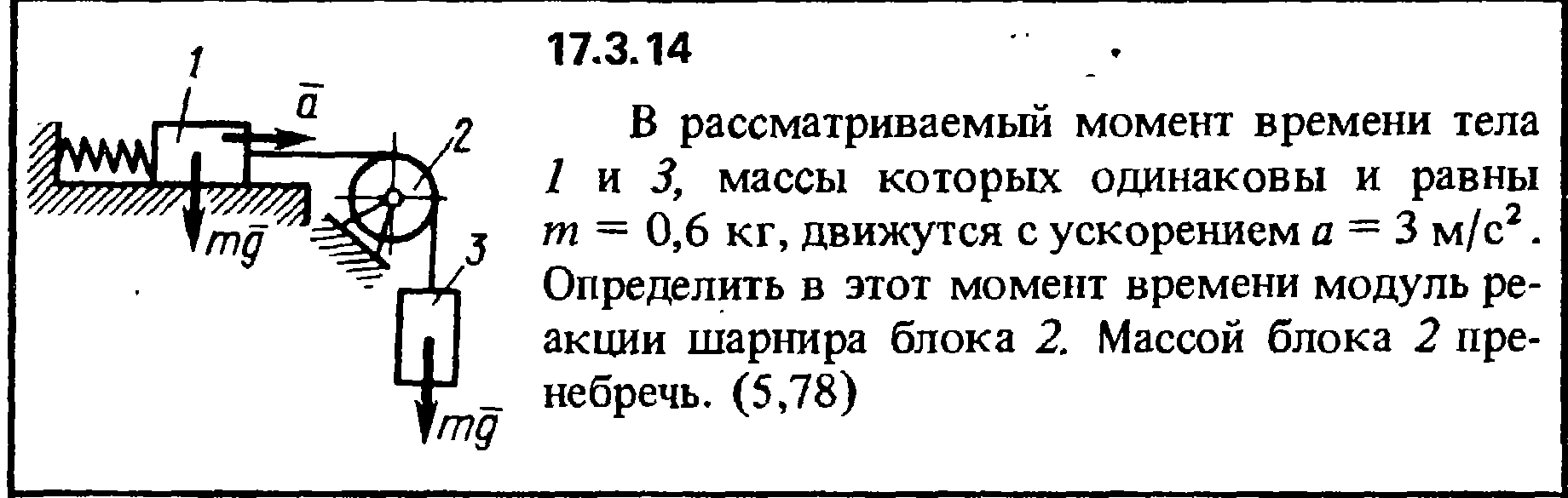 Задача 17.3.14 из сборника (решебника) Кепе О.Е. 1989