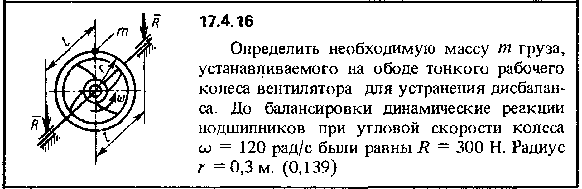 Задача 17.4.16 из сборника (решебника) Кепе О.Е. 1989
