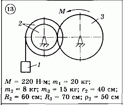 Решение задачи Д3 (задание 1) Вариант 13 Диевский В.А.