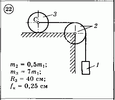 Решение задачи Д3 (задание 1) Вариант 22 Диевский В.А.