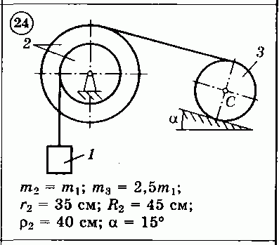 Решение задачи Д3 (задание 1) Вариант 24 Диевский В.А.