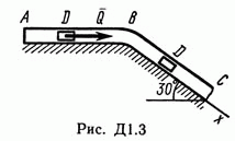 Решение Д1 В33 (рисунок Д1.3 условие 3) термех Тарг 89