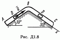 Решение Д1 В88 (рисунок Д1.8 условие 8) термех Тарг 89