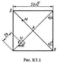 Решение задачи К3 Вариант 13 (рис. 1 усл. 3) Тарг 1988