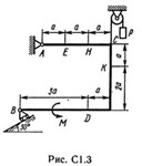 Решение С1 рисунок 3 условие 3 (вариант 33) Тарг 1989