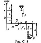 Решение С1 рисунок 8 условие 1 (вариант 81) Тарг 1989