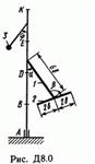 Решение задачи Д8 В00 (рис 0 усл 0) теормех Тарг 1989 г